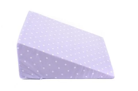 3 in 1 Patterned Bed Wedge - Lilac Polka Dot