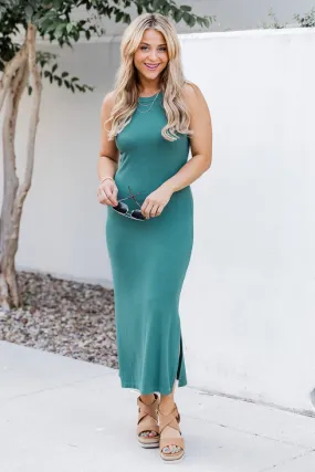 A New Start Teal Midi Dress FINAL SALE