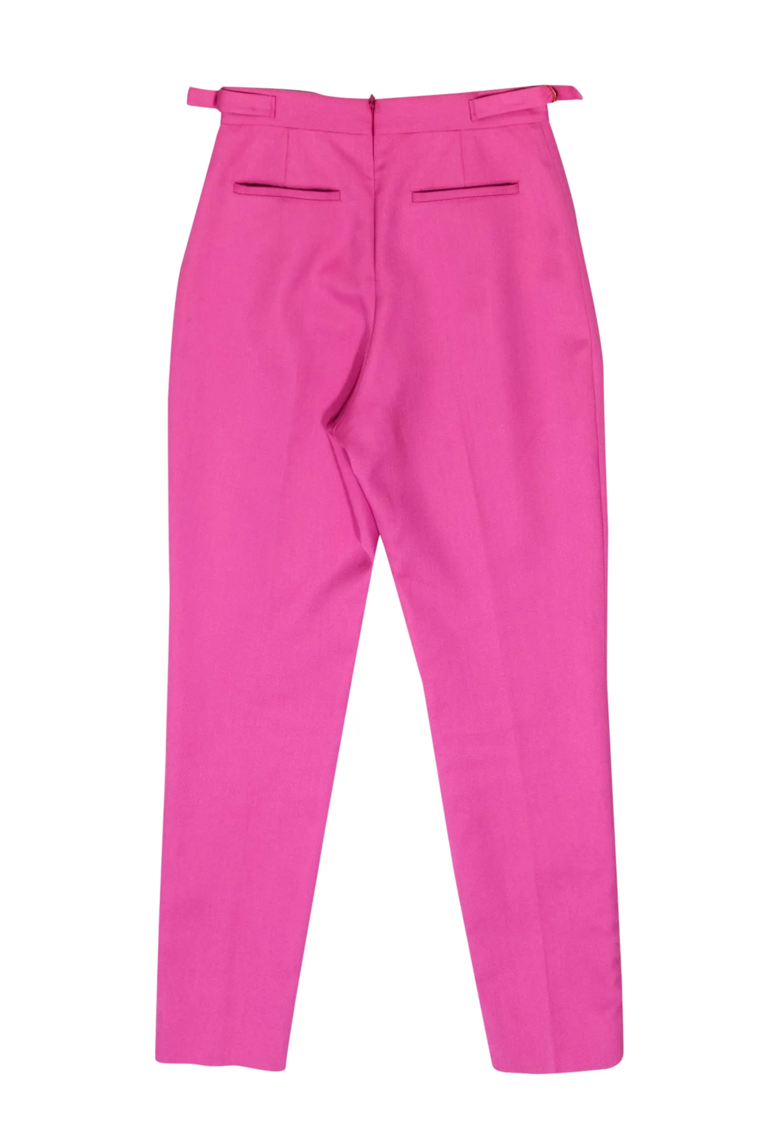 Aje - Hot Pink High-Waist Pleated Tapered Trouser Sz S