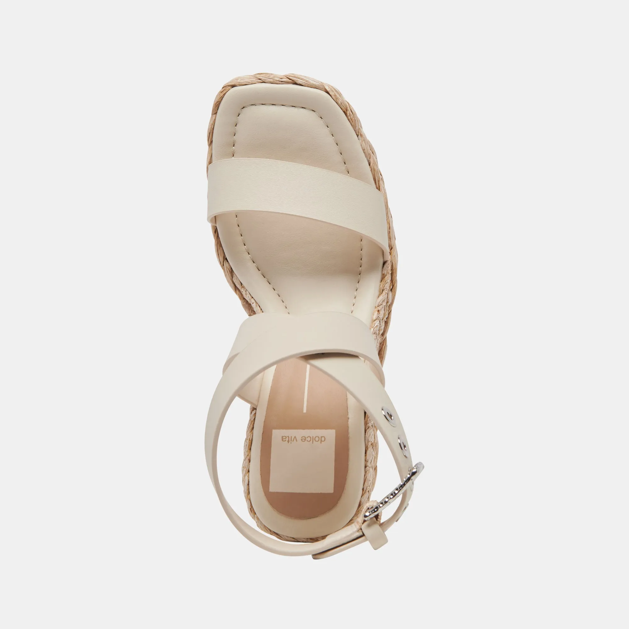 ALDONA WEDGES IVORY LEATHER