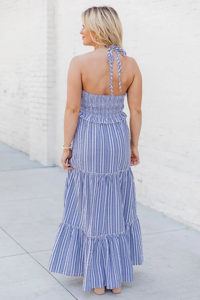 All I Want Is You Blue Striped Maxi Dress FINAL SALE