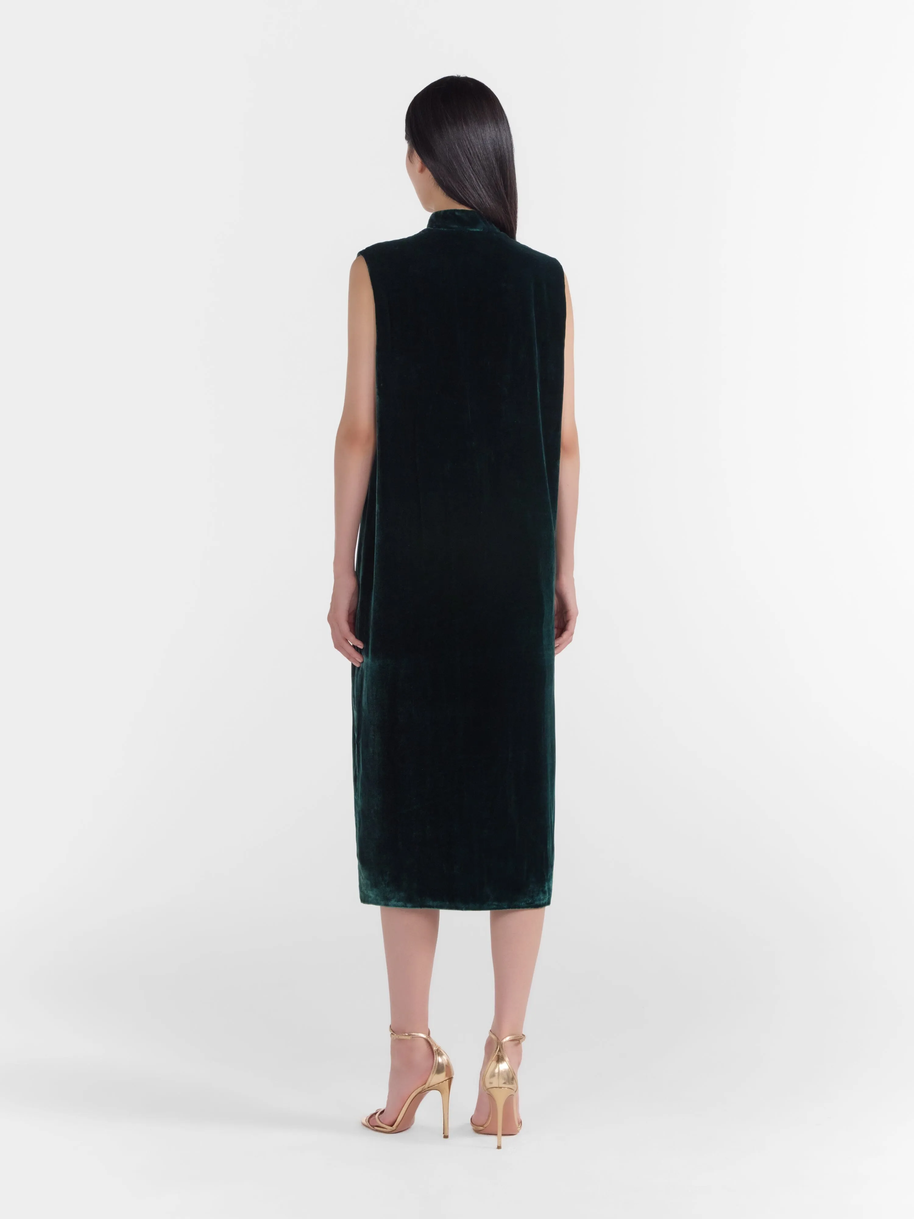 Amari B Robe in Forest Green with Cordwork