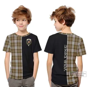 Baillie Dress Tartan Kid T-Shirt with Family Crest and Half Of Me Style