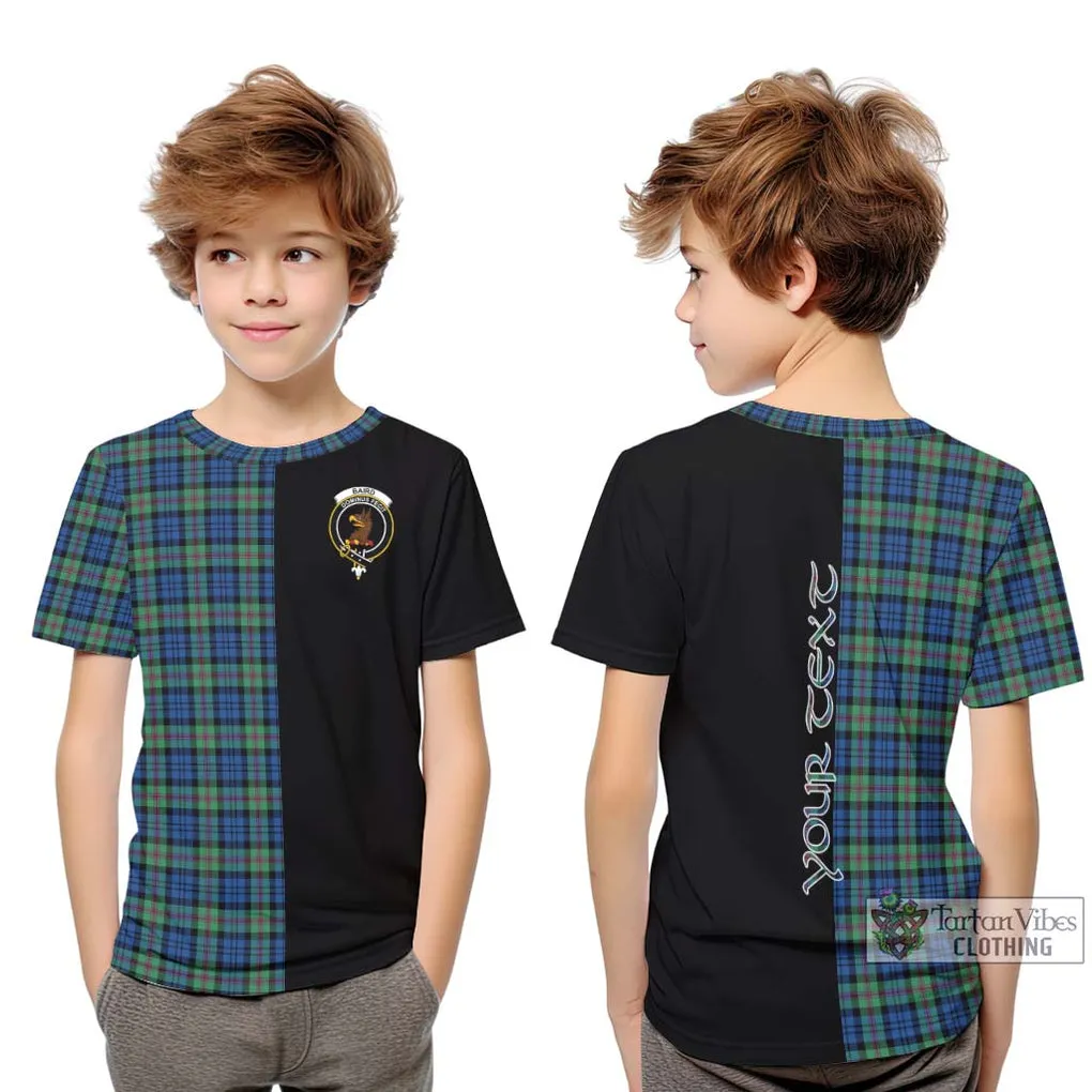 Baird Ancient Tartan Kid T-Shirt with Family Crest and Half Of Me Style