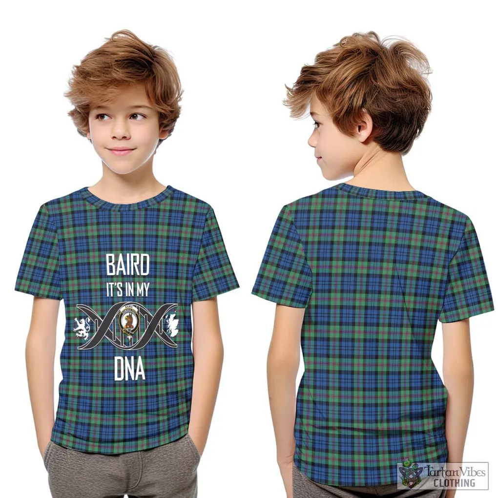 Baird Ancient Tartan Kid T-Shirt with Family Crest DNA In Me Style