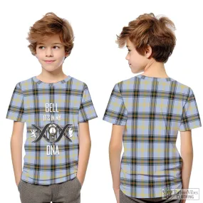 Bell of the Borders Tartan Kid T-Shirt with Family Crest DNA In Me Style