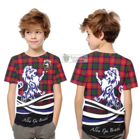 Belshes Tartan Kid T-Shirt with Alba Gu Brath Regal Lion Emblem