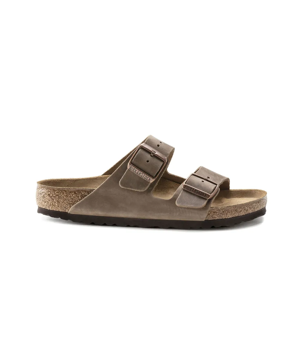 BIRKENSTOCK ARIZONA OILED  NARROW FIT IN TABACCO