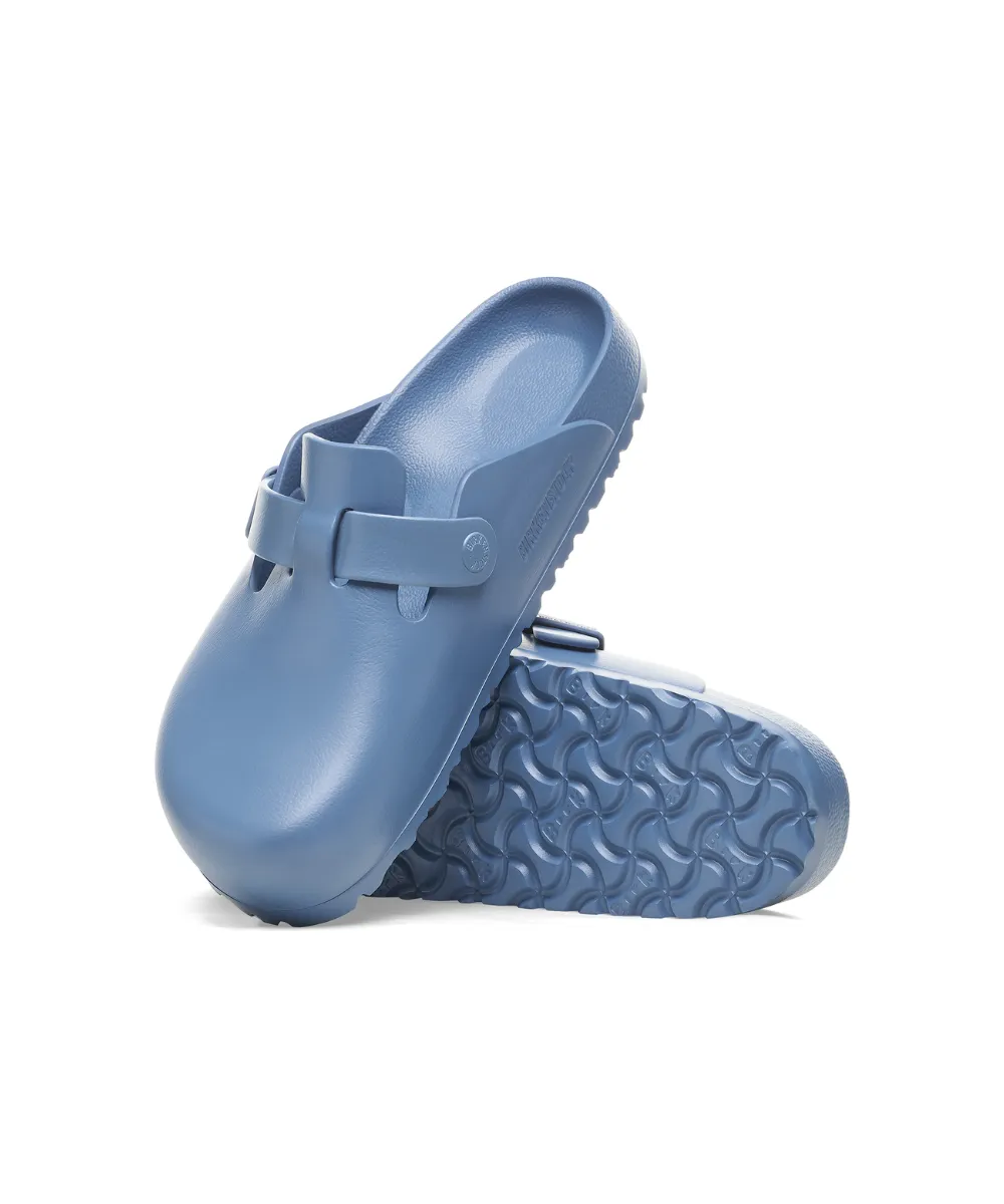 BIRKENSTOCK BOSTON ESSENTIALS NARROW FIT IN ELEMENTAL BLUE