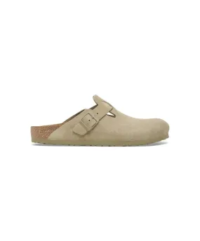 BIRKENSTOCK BOSTON SUEDE LEATHER IN FADED KHAKI