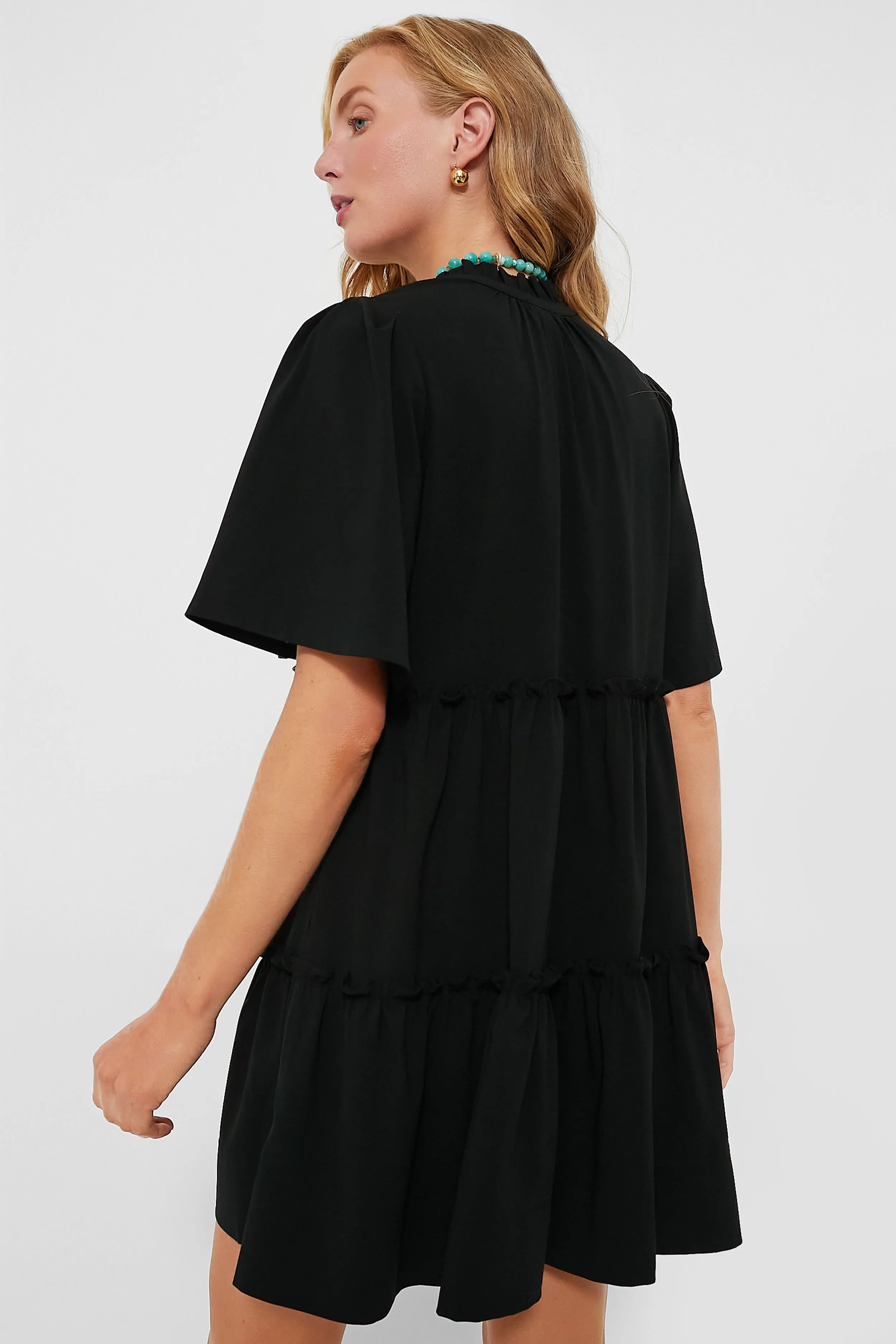 Black Crepe Crawford Dress