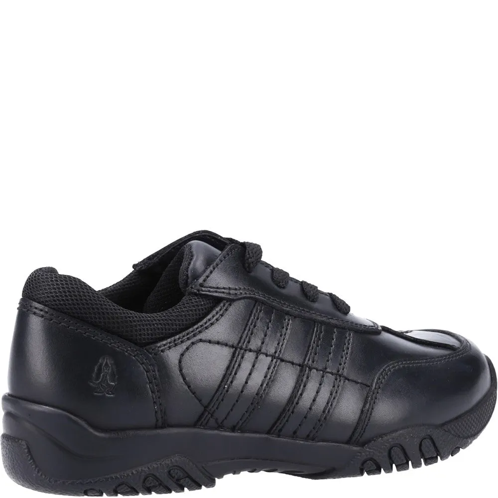 Black  Jezza Lace-Up Senior School Shoes