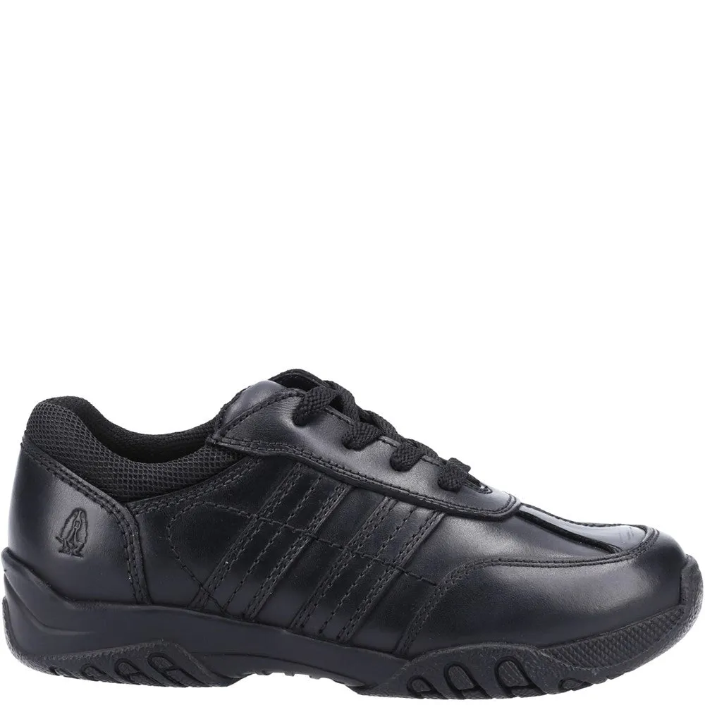 Black  Jezza Lace-Up Senior School Shoes