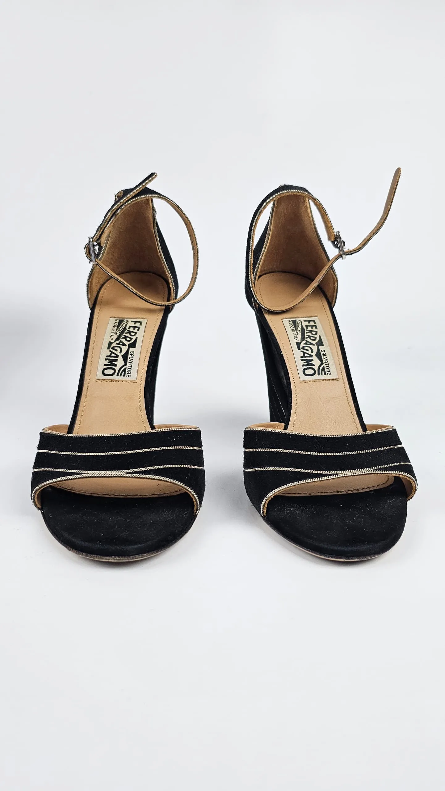 Black Suede Berg Wedges