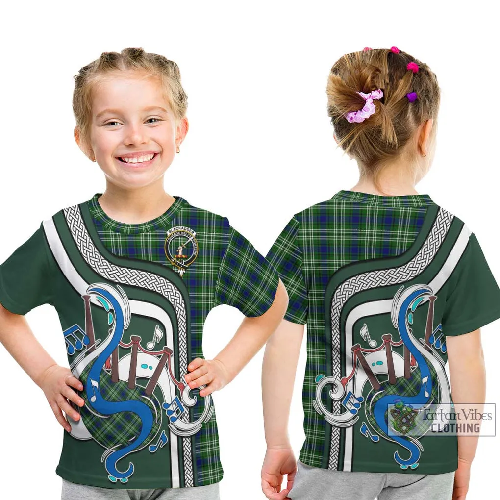 Blackadder Tartan Kid T-Shirt with Epic Bagpipe Style