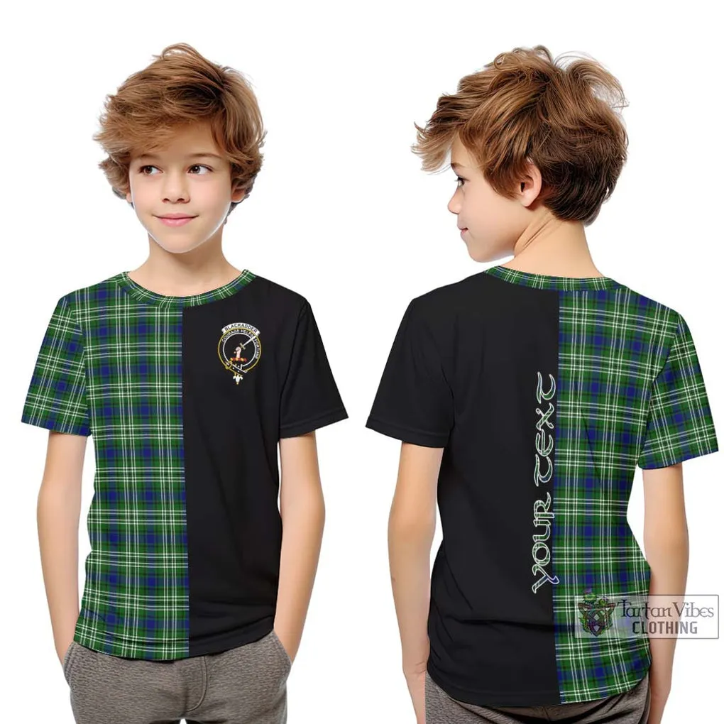 Blackadder Tartan Kid T-Shirt with Family Crest and Half Of Me Style