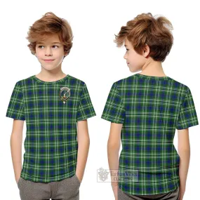 Blackadder Tartan Kid T-Shirt with Family Crest