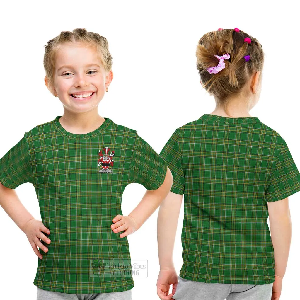 Blacke Irish Clan Kid T-Shirt with Coat of Arms