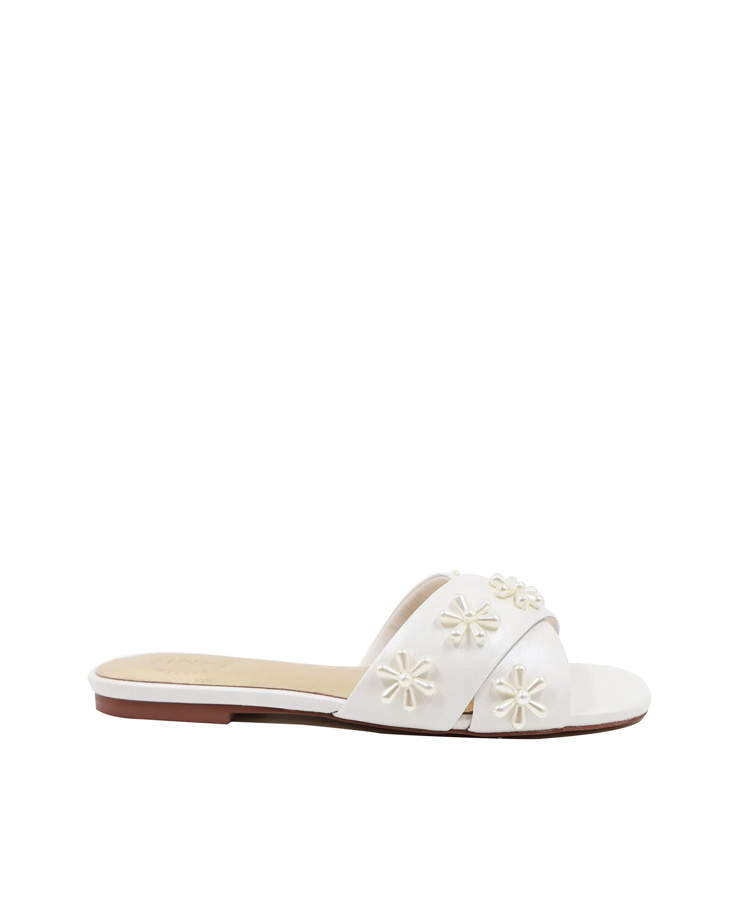 BLOOM FLATS - IVORY PEARL EMBELLISHED FLATS