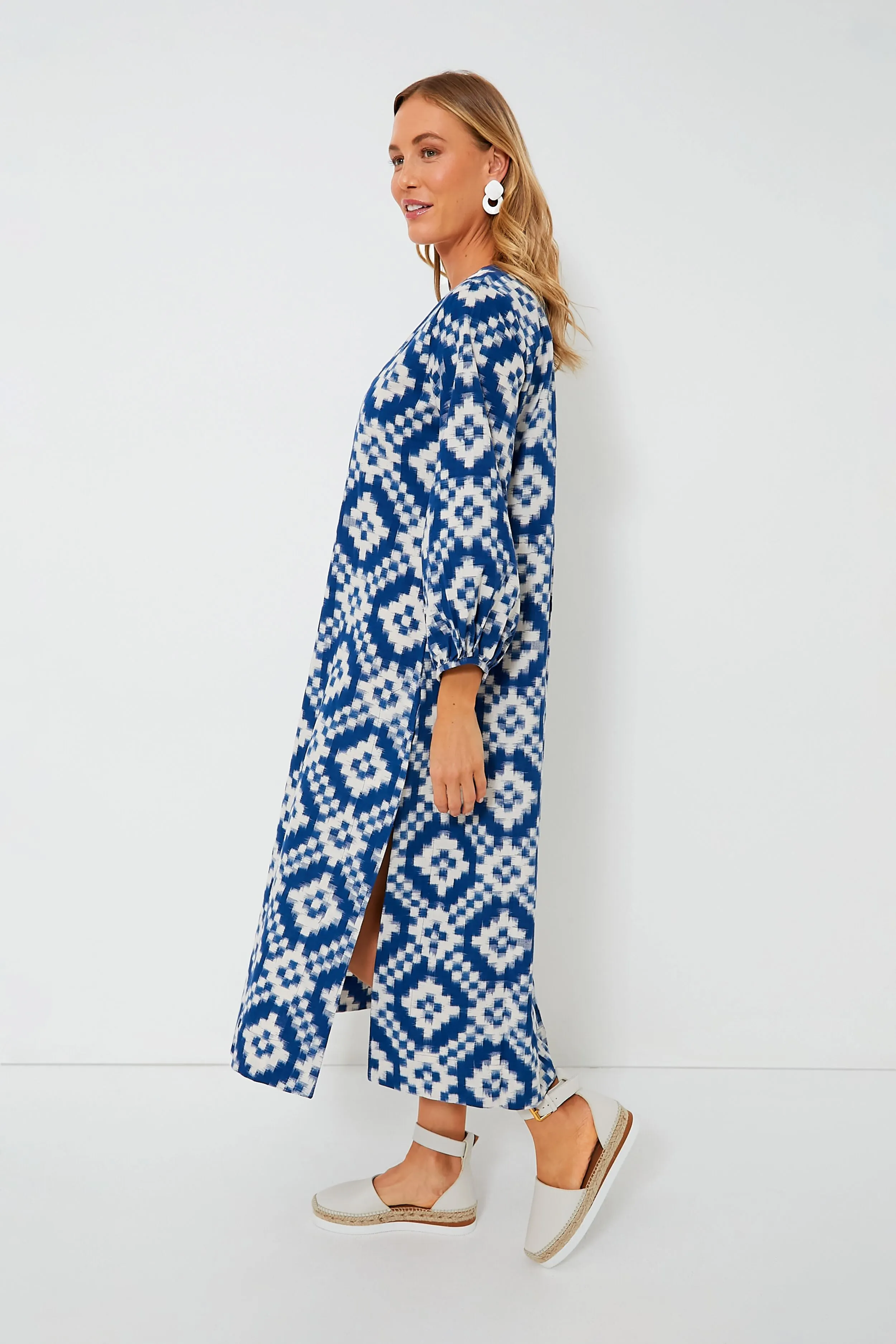 Blue Dorcas Kaftan