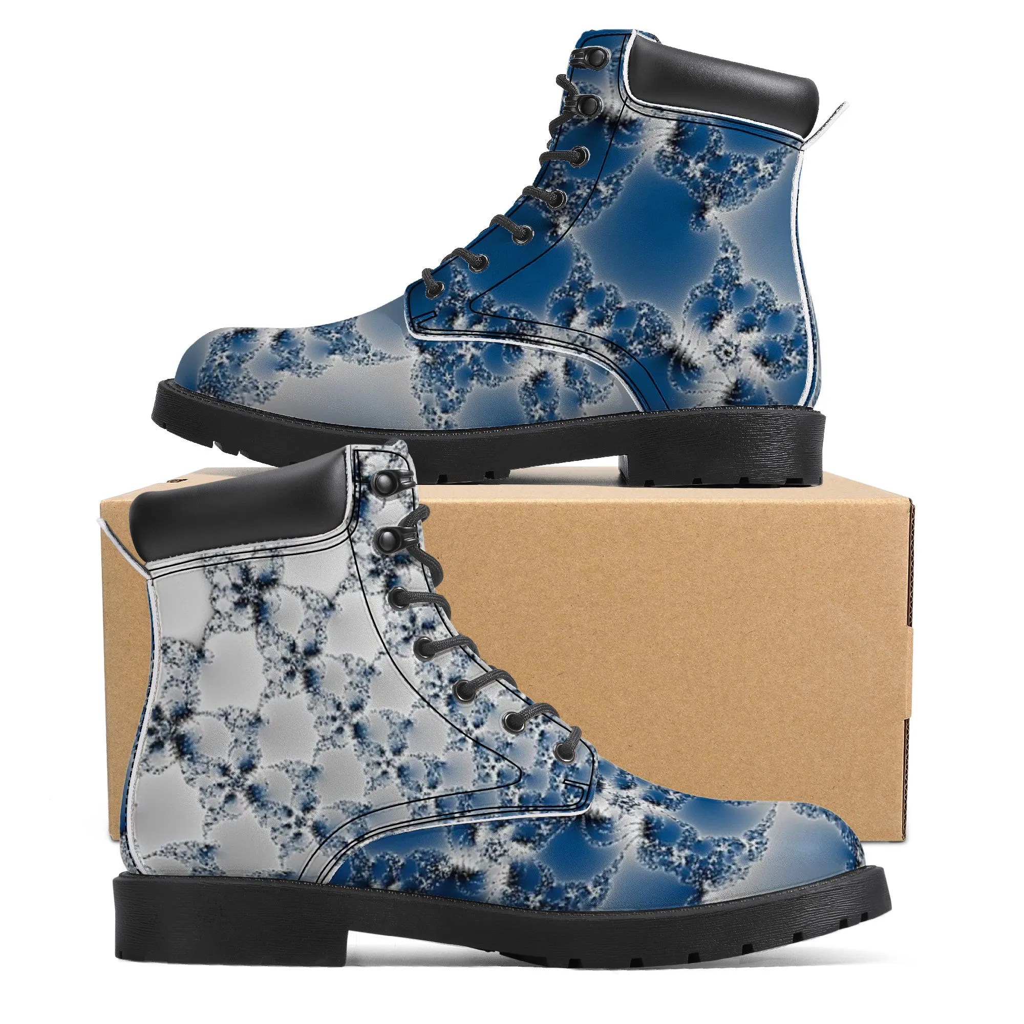 Blue "Snow Shoes" | Boots Customized | Shoe Zero