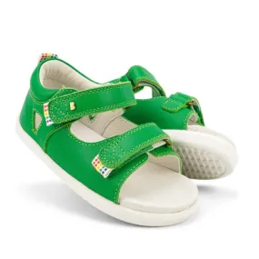 Bobux iwalk IW Rise Open Toed Leather Sandal Emerald Green 639204