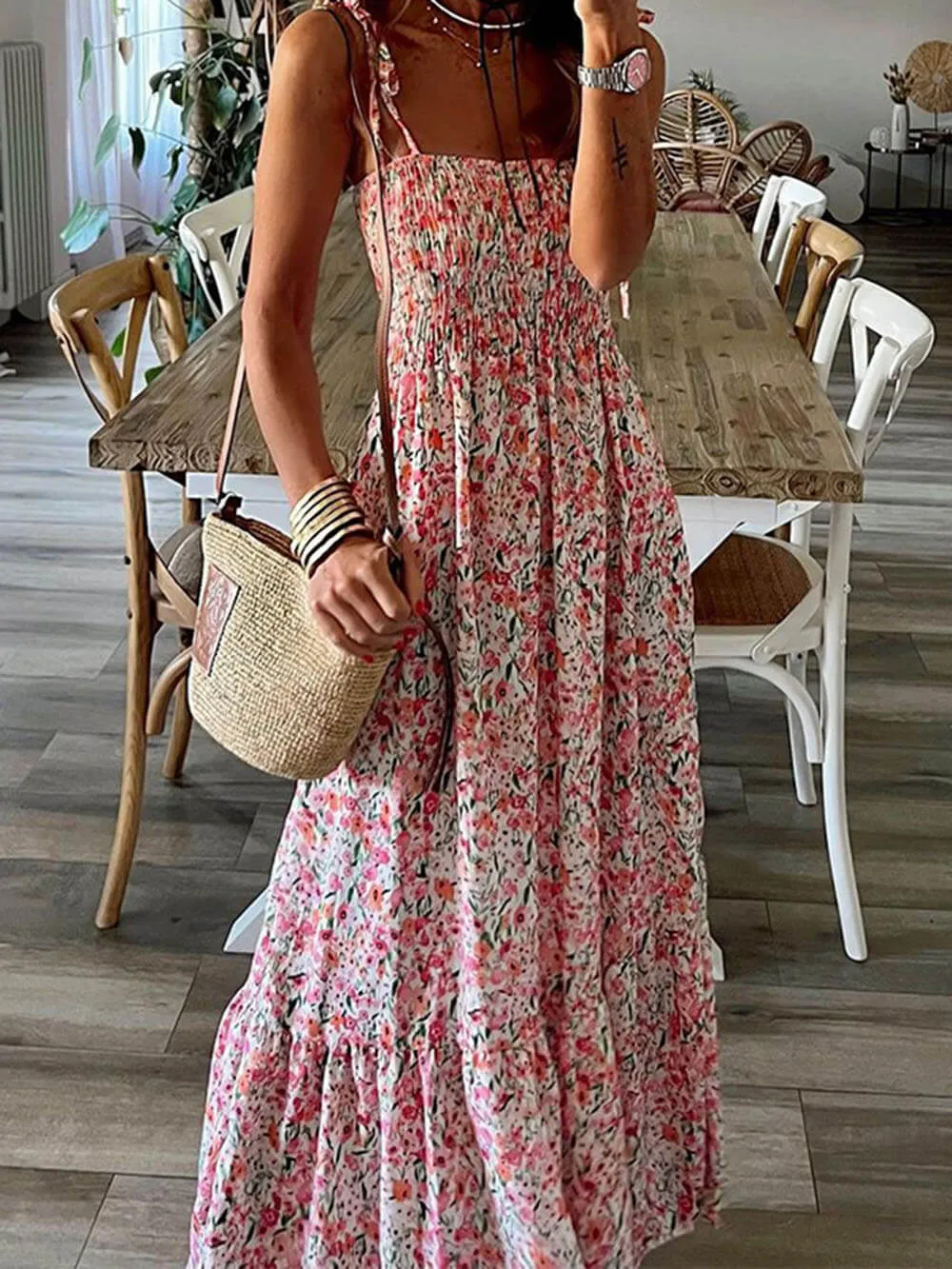 Bohemian Printed Stylish Slip Dress