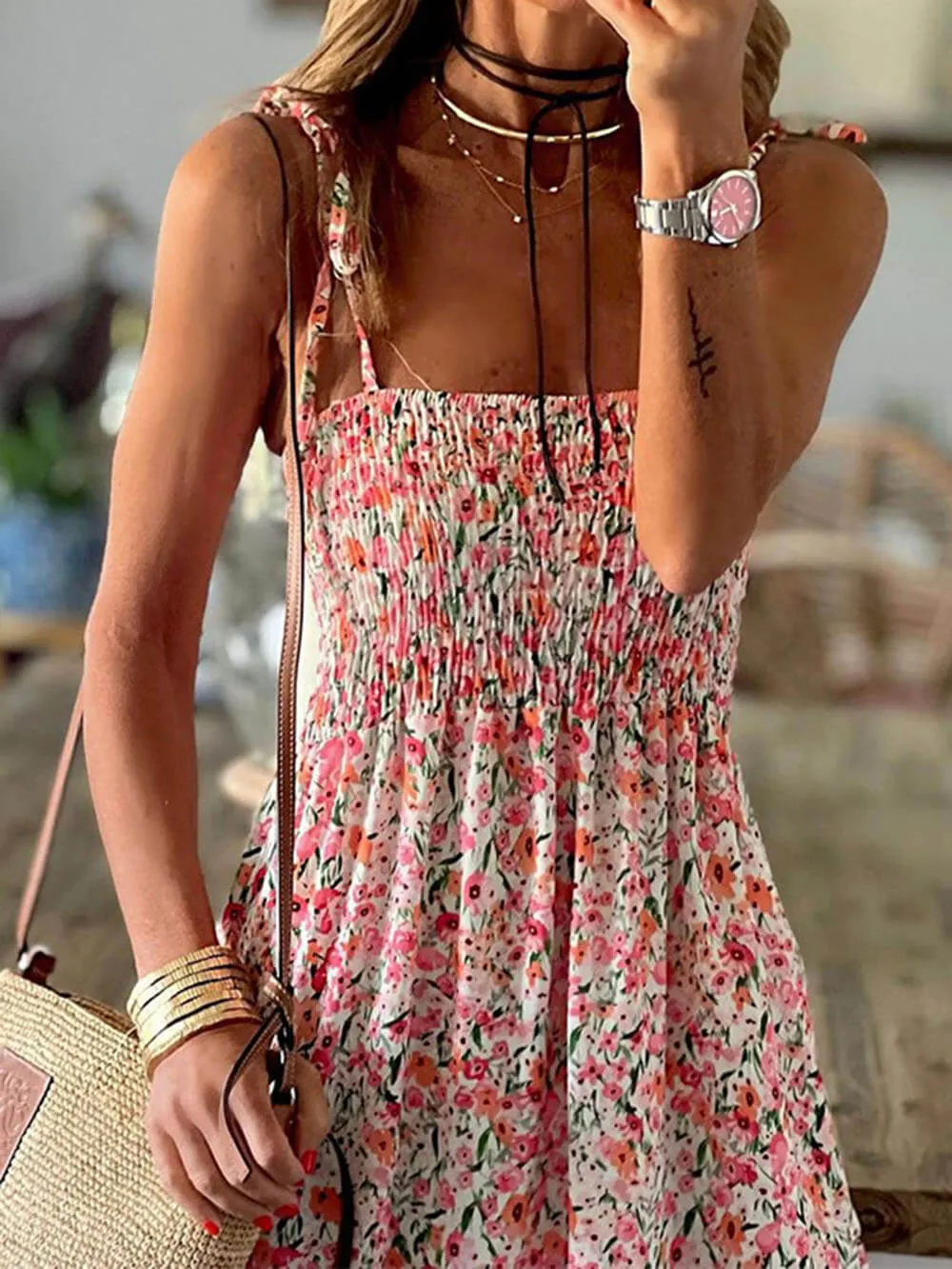 Bohemian Printed Stylish Slip Dress