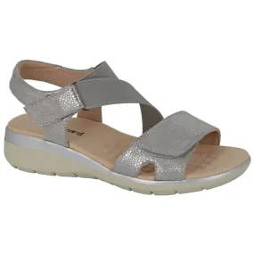 Boulevard Womens Sandal L283FS Silver Shimmer