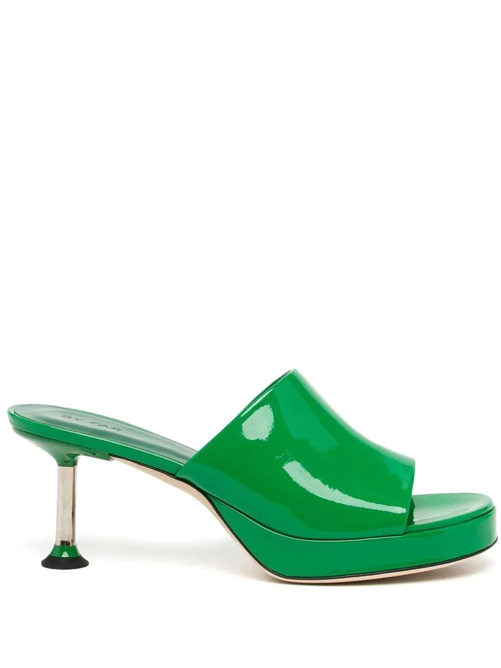 CALA GREEN PATENT LEATHER MULES GRN