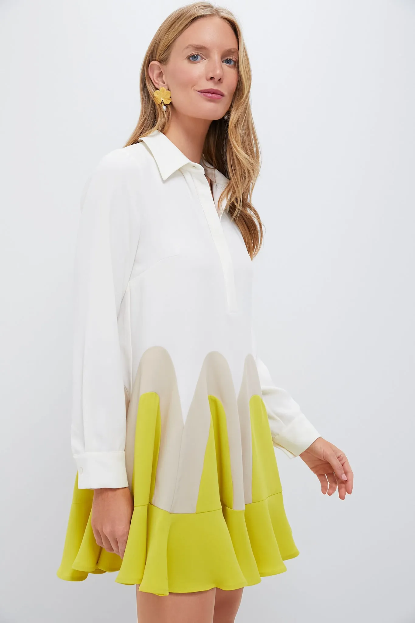 Canary Flounce Nadia Dress