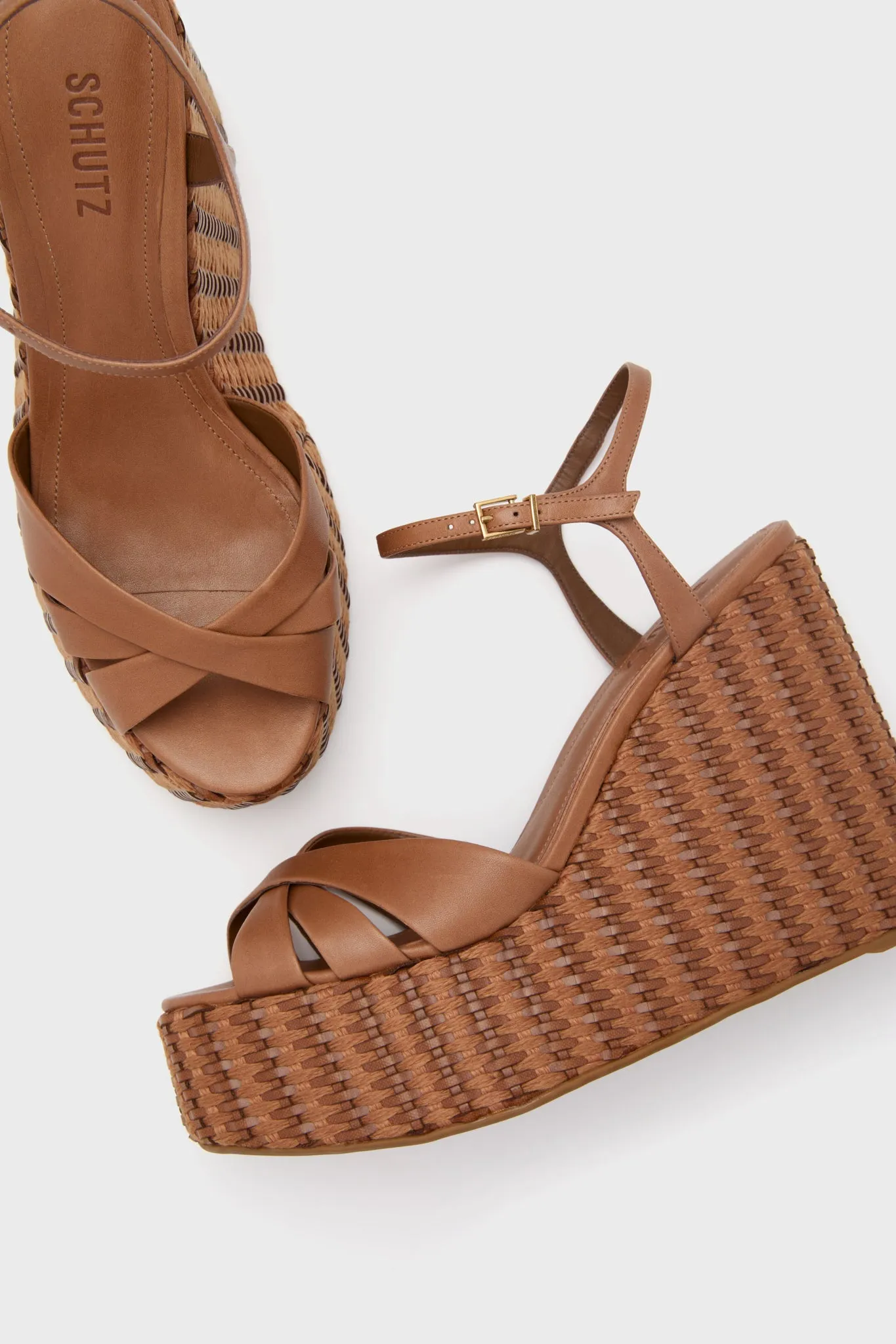 Caramel Coffee Keefa Wedge Platforms