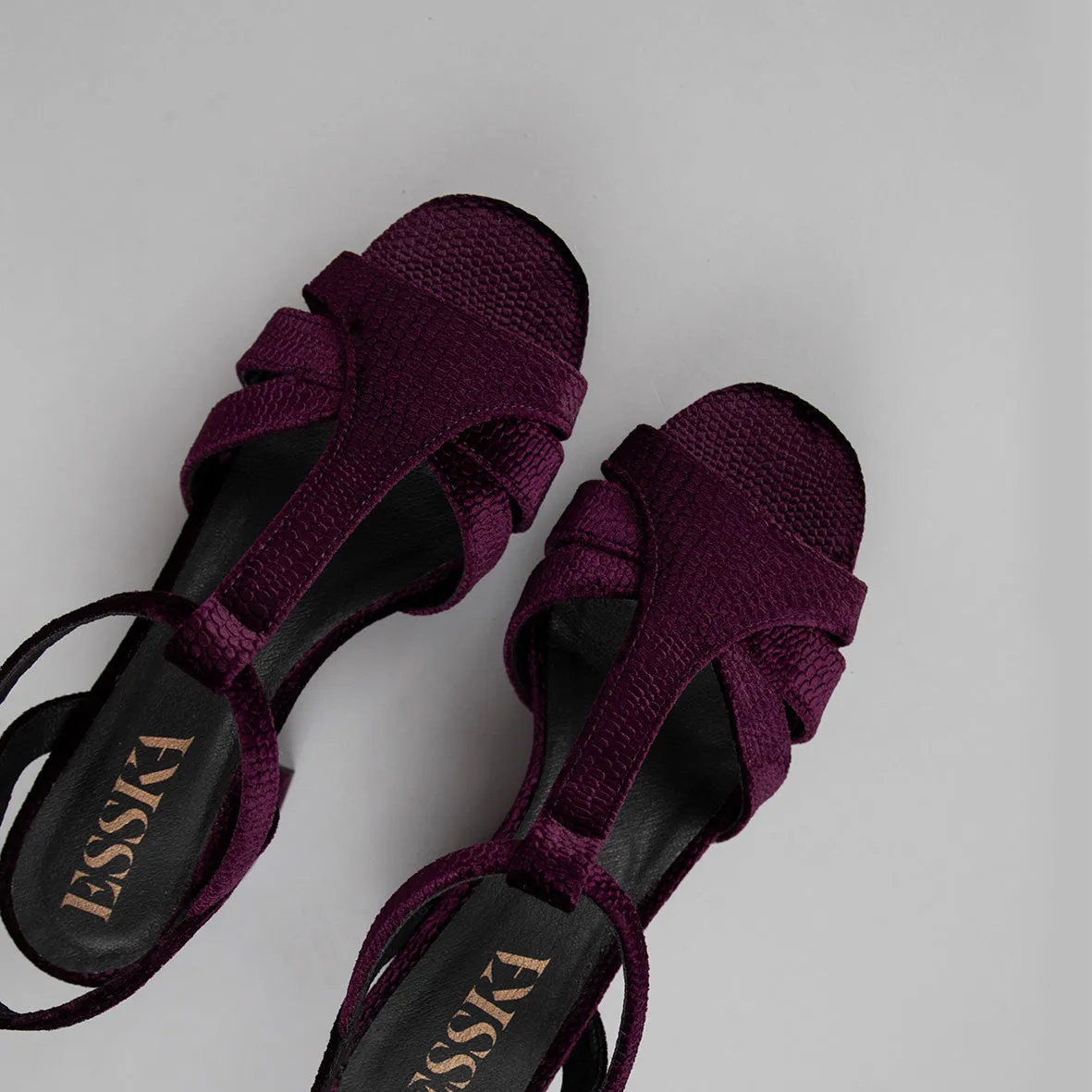 Charlie WIDE Velvet Dark Plum