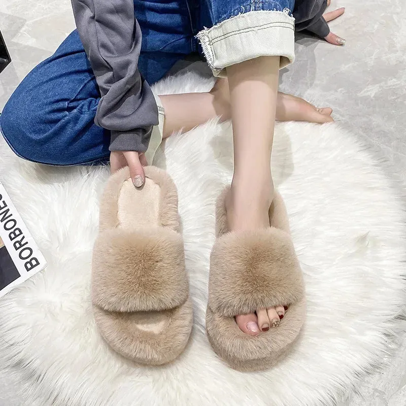 Chill With Me Fluffy Slippers