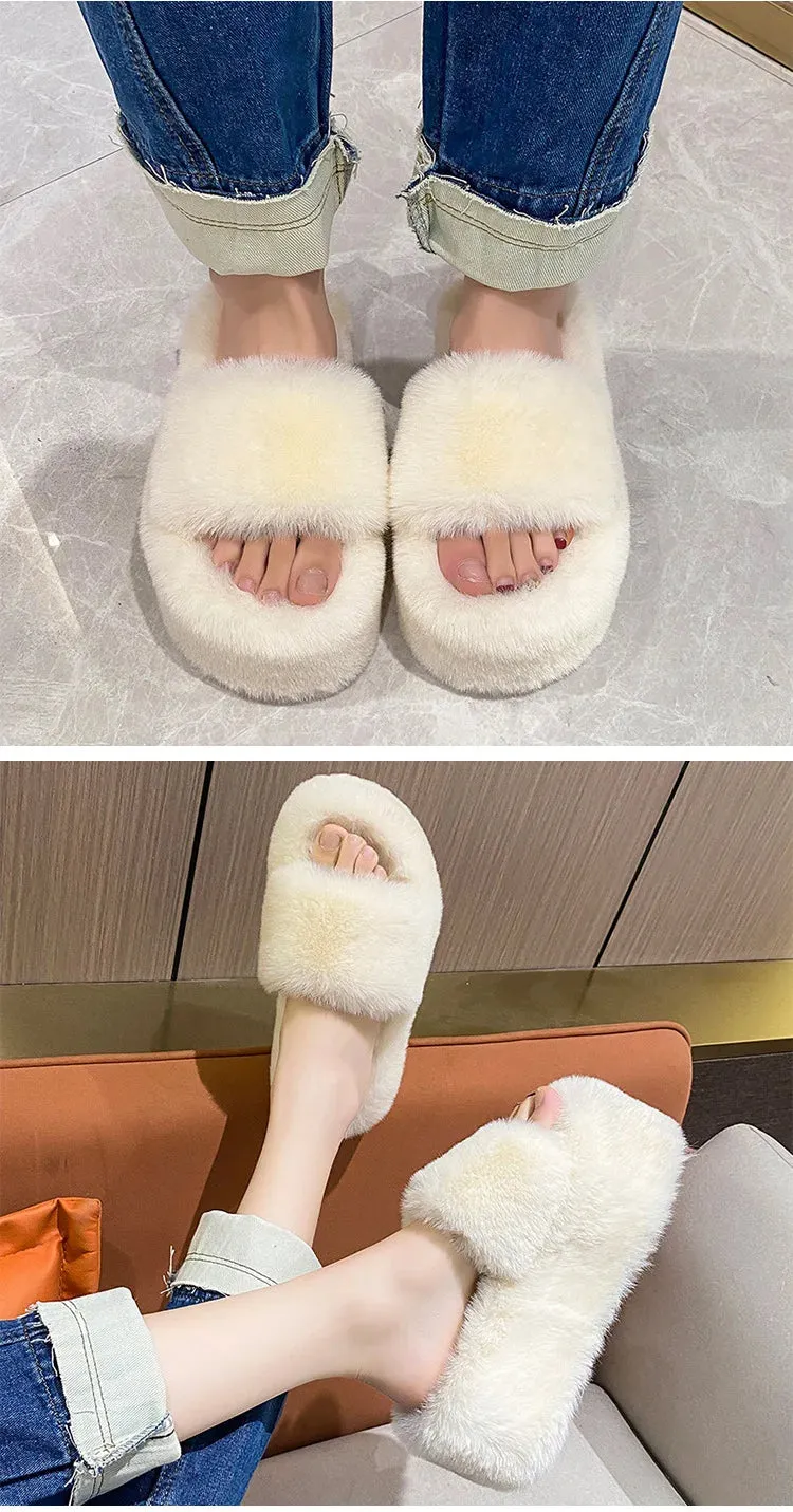 Chill With Me Fluffy Slippers