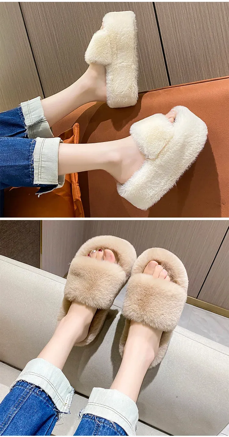 Chill With Me Fluffy Slippers