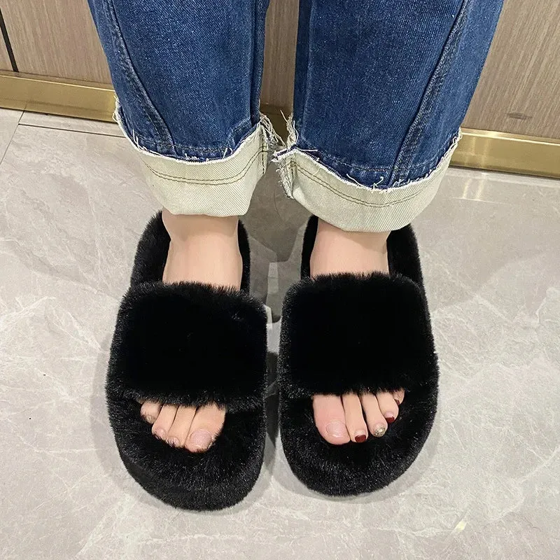 Chill With Me Fluffy Slippers