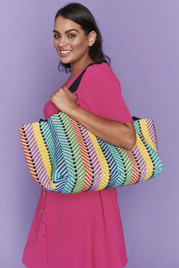 Circus Stripe Rainbow Carry All