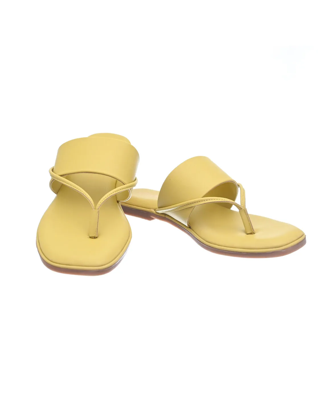 Citrus Splash Twist Bold Flats for Women