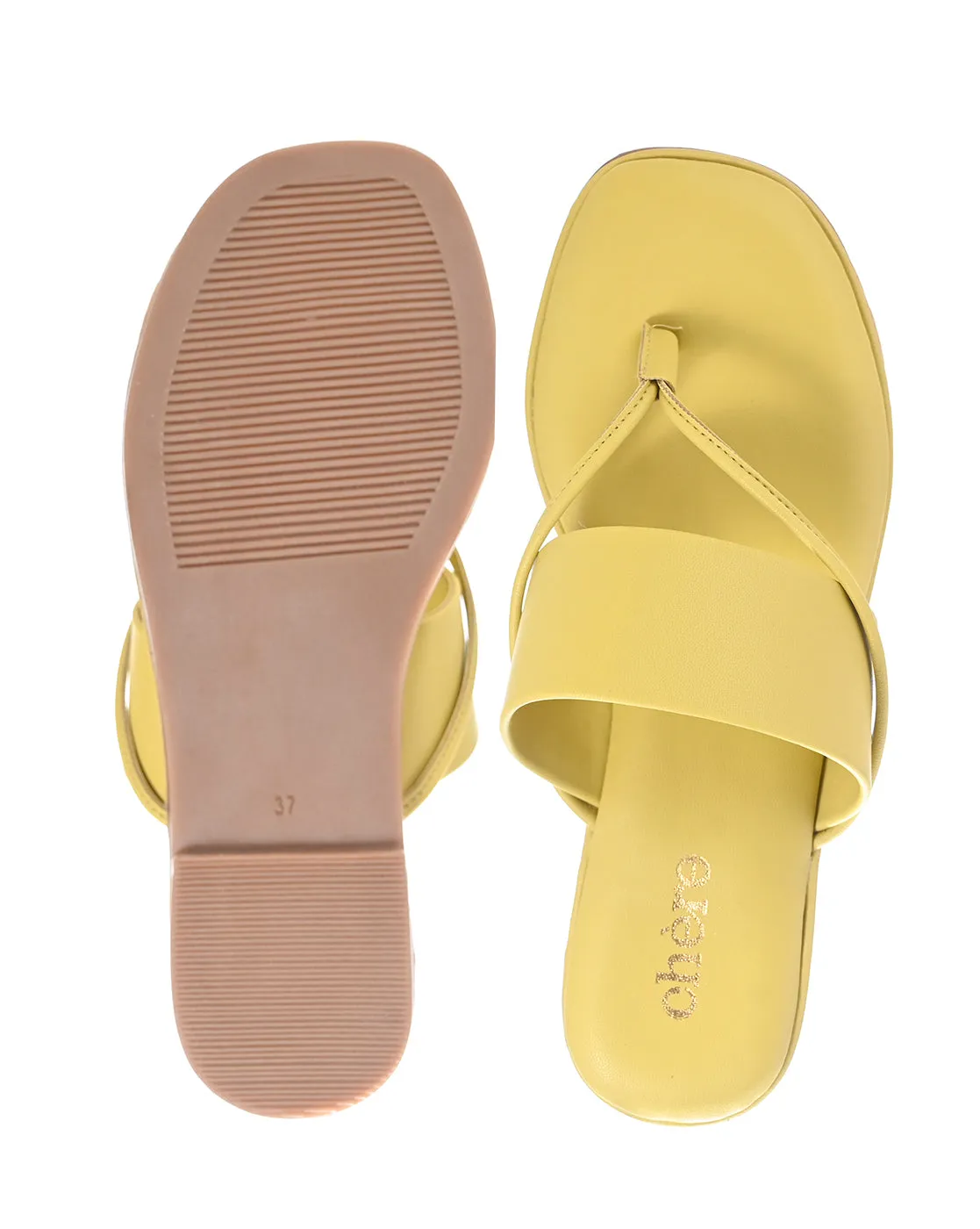 Citrus Splash Twist Bold Flats for Women