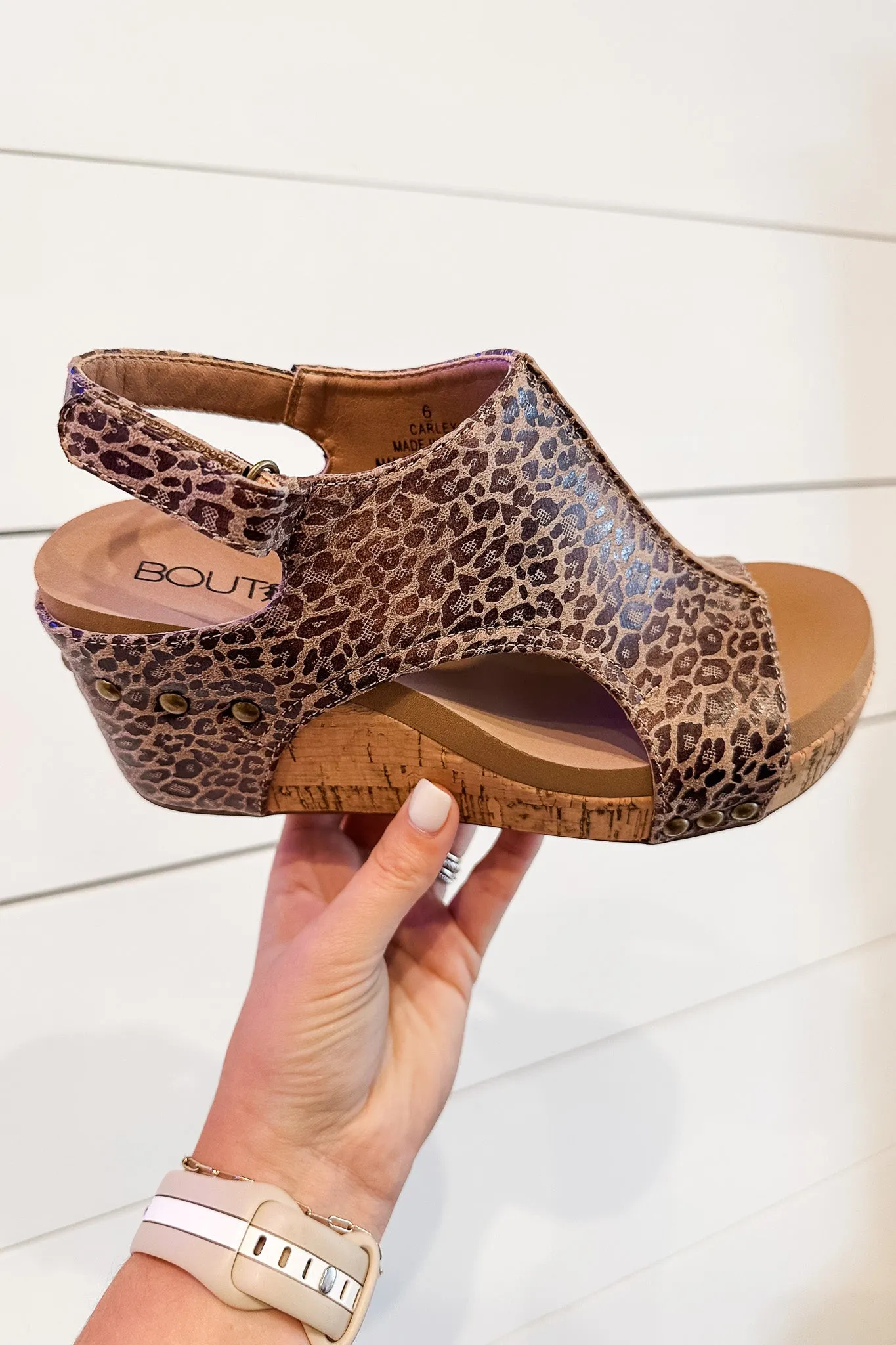 Corkys: Carley Wedge- Small Leopard