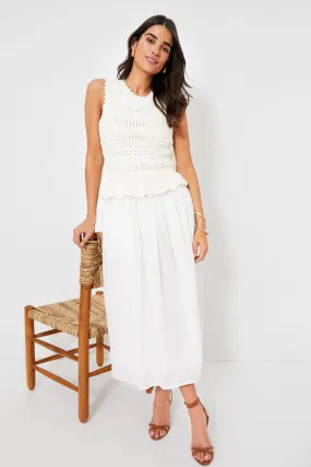 Cream Heather Crochet Dress