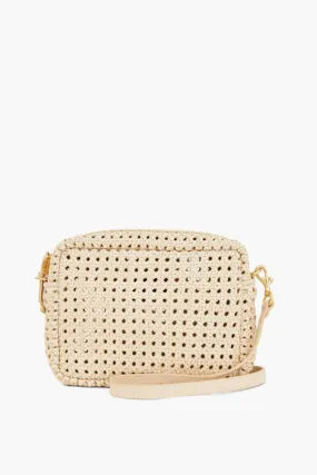 Cream Rattan Midi Sac