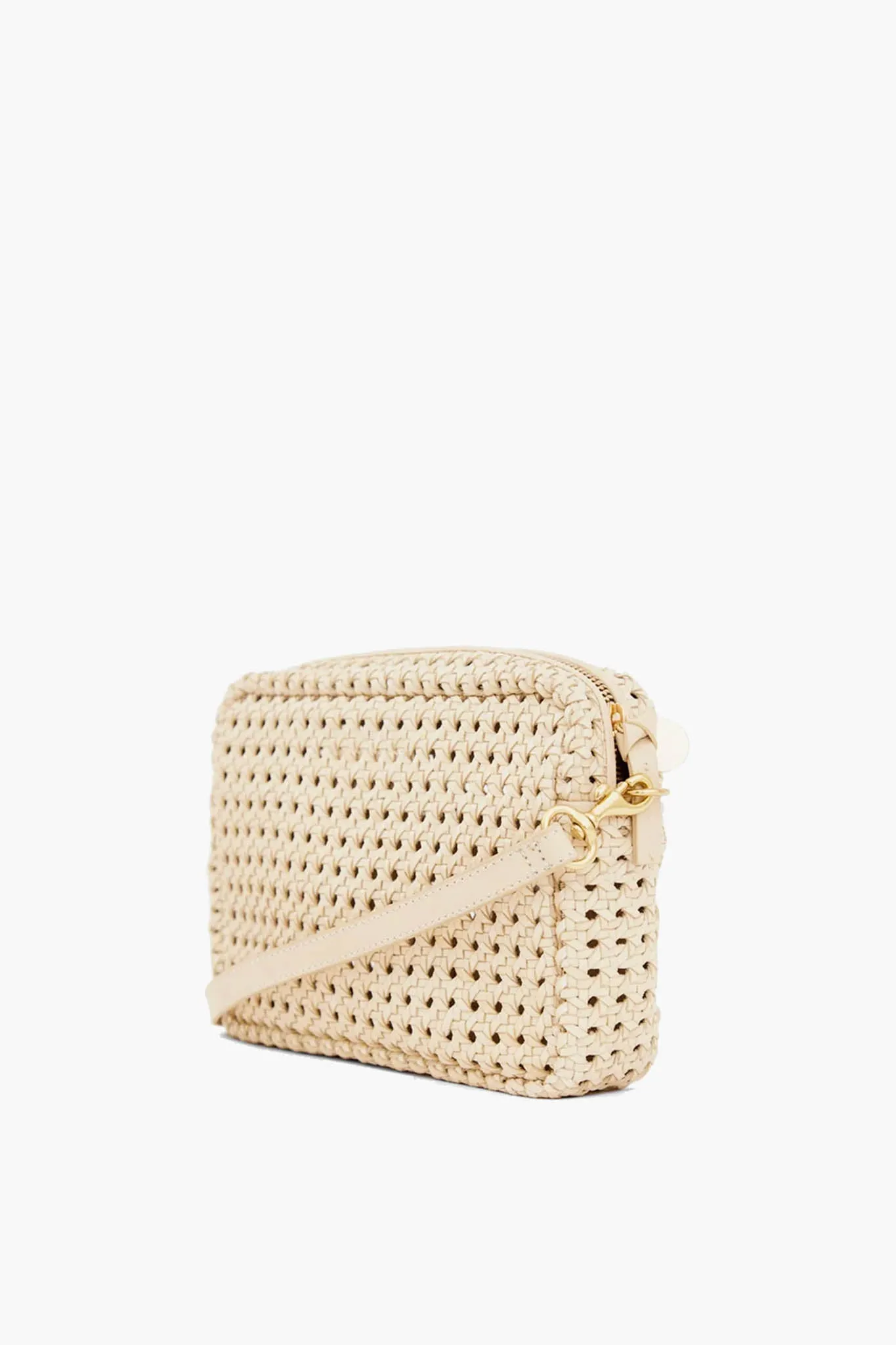 Cream Rattan Midi Sac