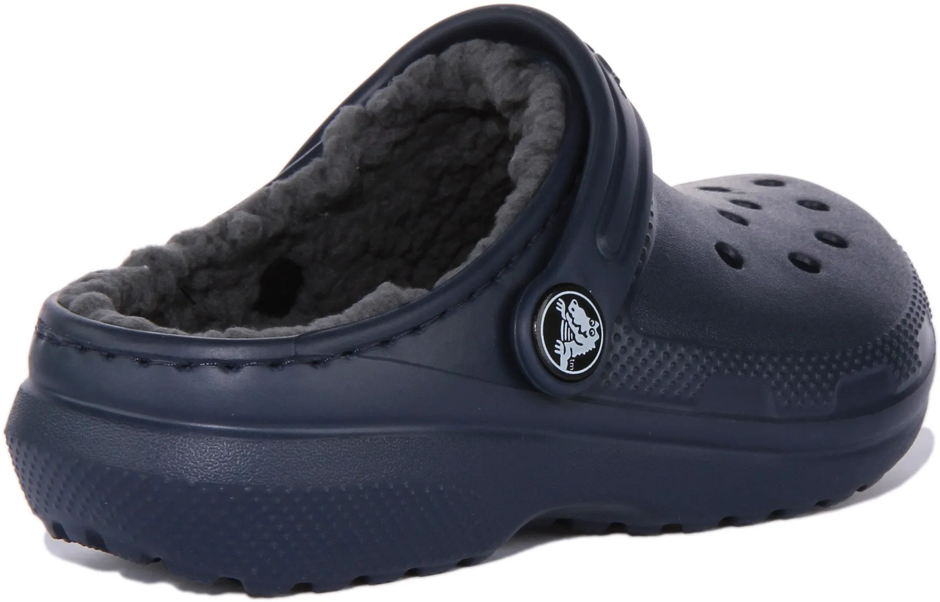 Crocs Classic Lined In Navy For Infants