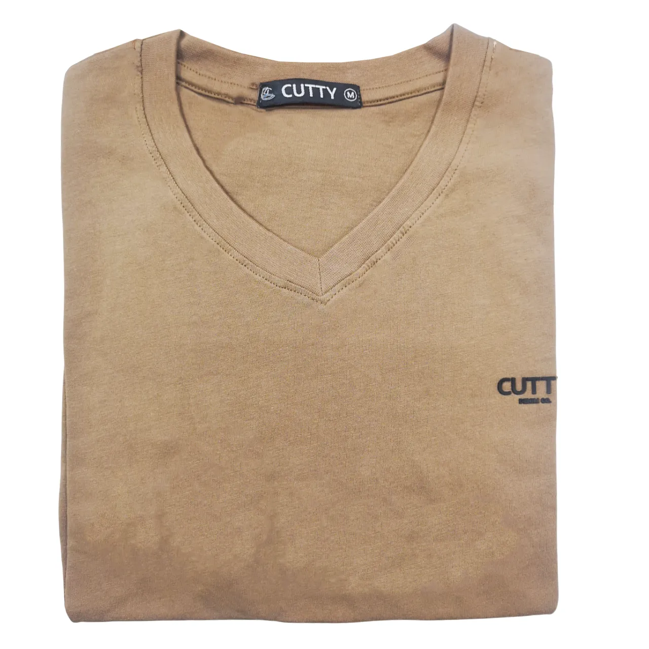 Cutty V Neck Taupe Tee