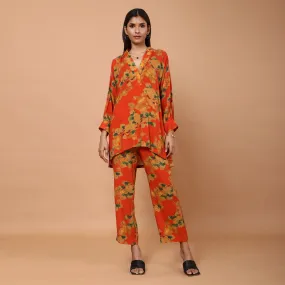 Dahila floral printed co-ord set