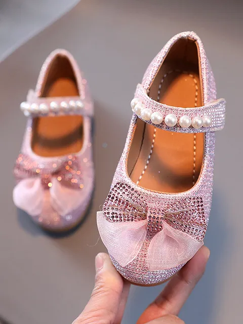 Dazzle Dream Embellished Bow Flats by Liv and Mia