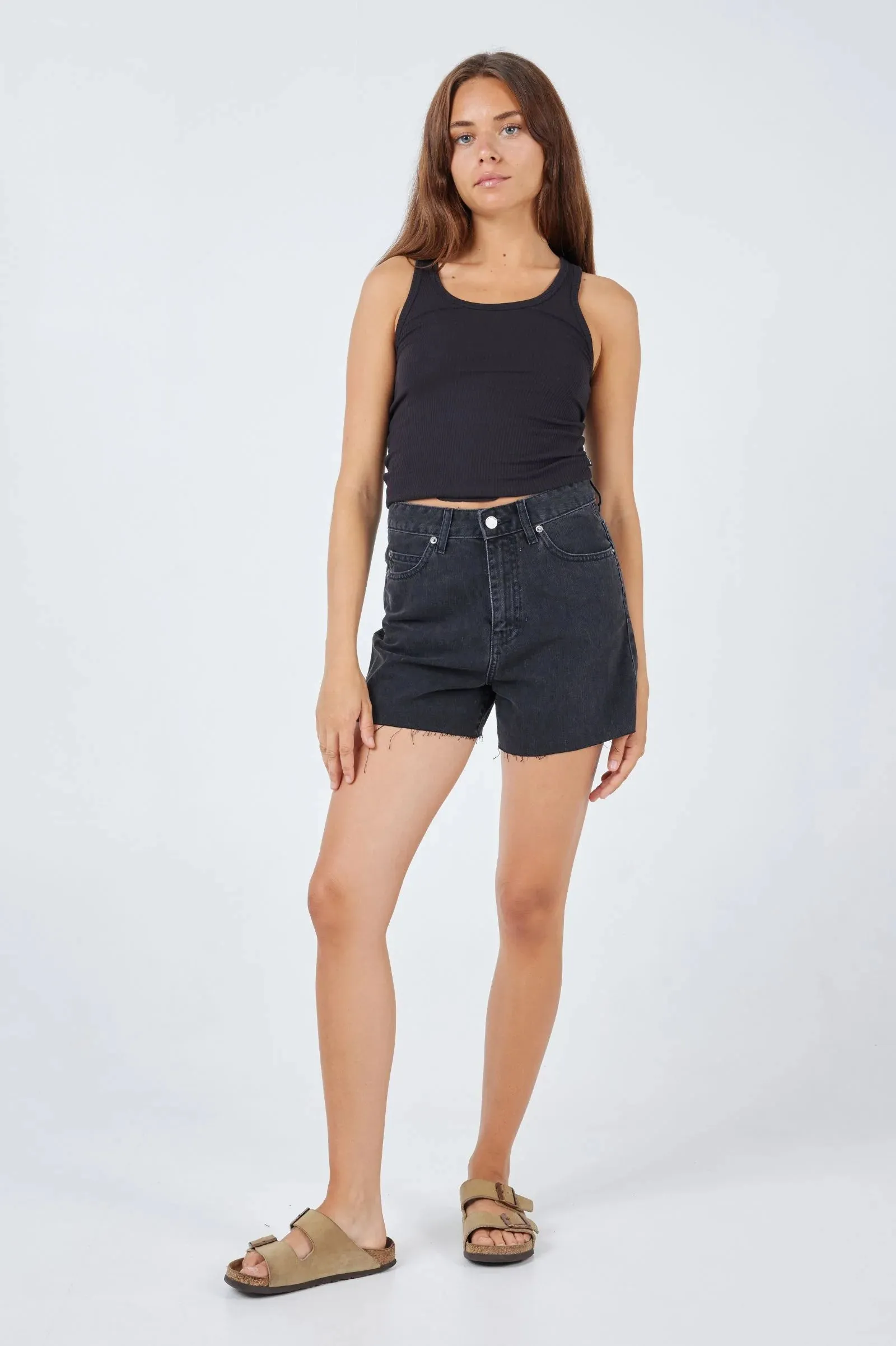 DR DENIM Nora Shorts Black