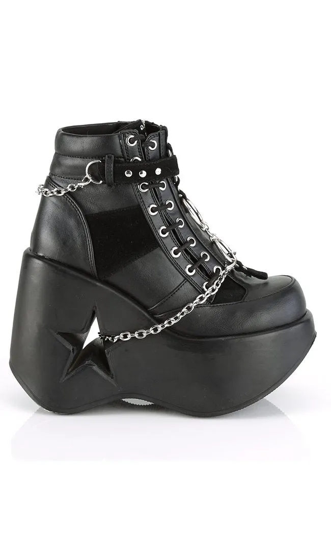 DYNAMITE-101 Black Ankle Boots